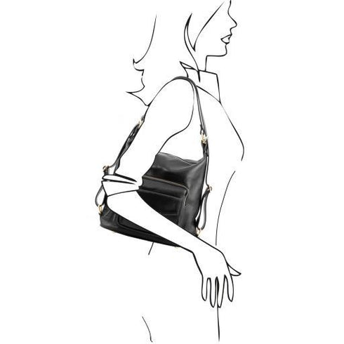 TL Bag - Leather convertible backpack shoulderbag